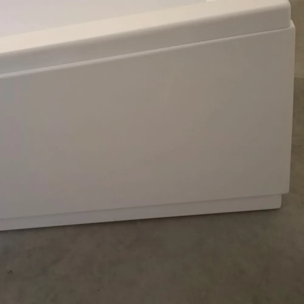 Bañera rectangular de acrílico con reposacabezas cm 190x80