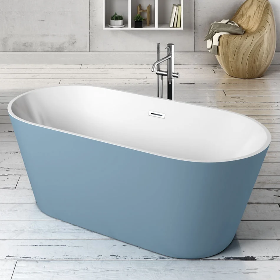 Bañera Oval en Isla VAN de Baños 10. Acrílica de 150x75 Blanco BAÑOS 10