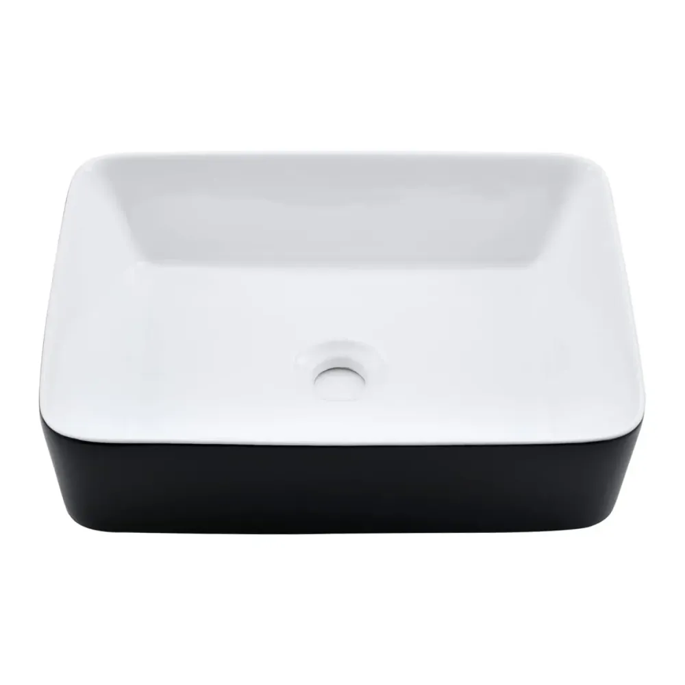 Lavamanos Negro Blanco 46*33*14,5 BARU
