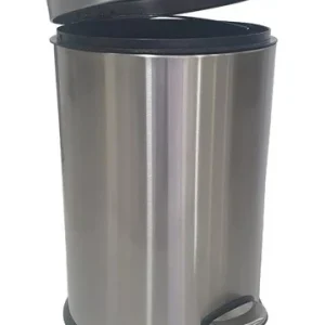 Basurero Papelero Pedal 30 Lts Acero Inoxidable