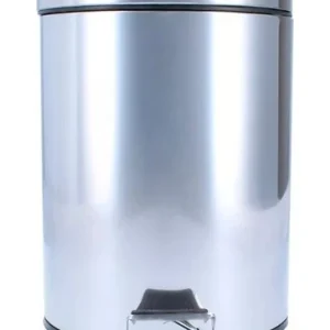 Basurero Papelero Pedal 3 Lts Acero Inoxidable