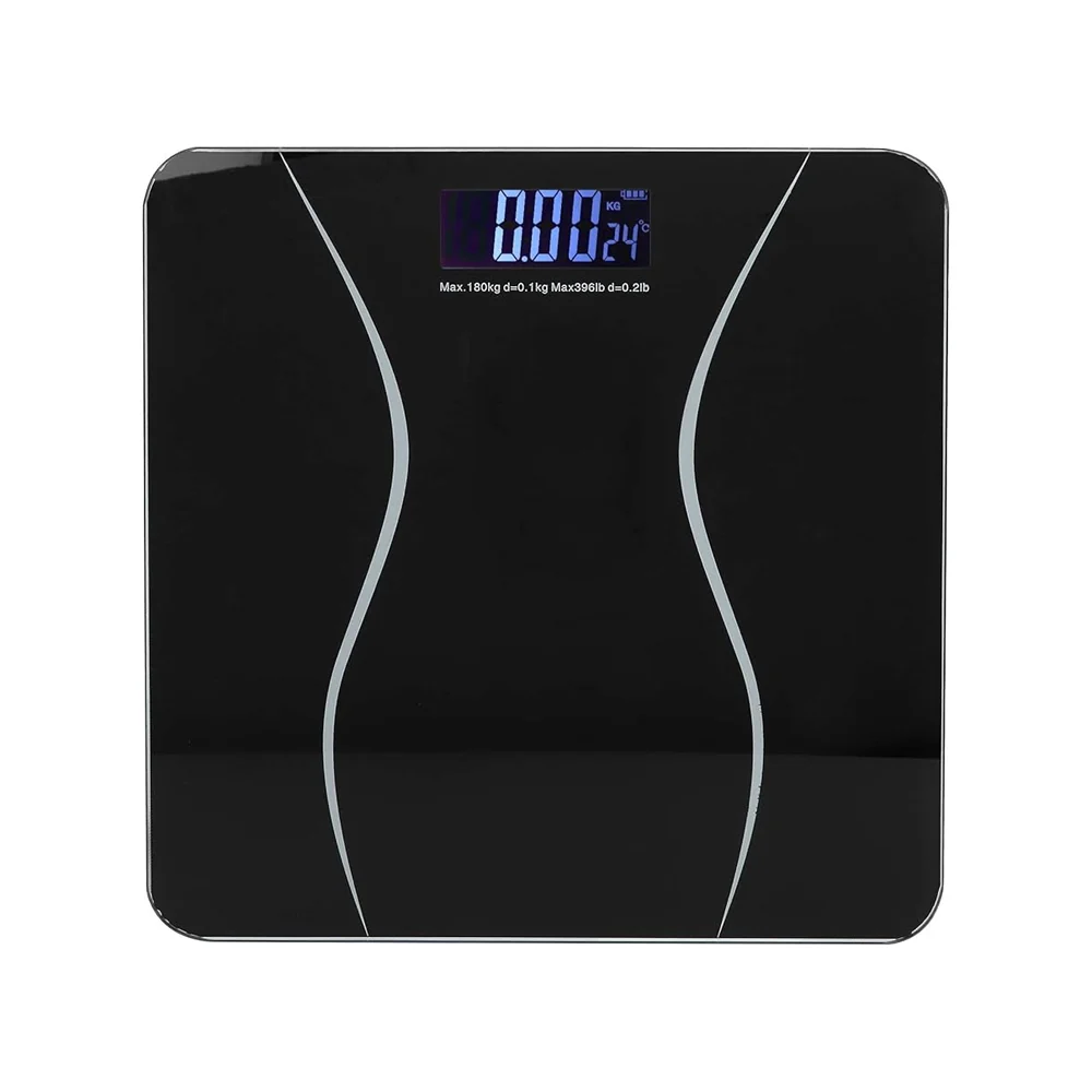 BASCULA DIGITAL 330LB-NEGRO BATH BLISS