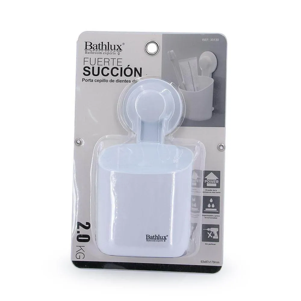 Porta Cepillo de Dientes con Ventosa Bathco