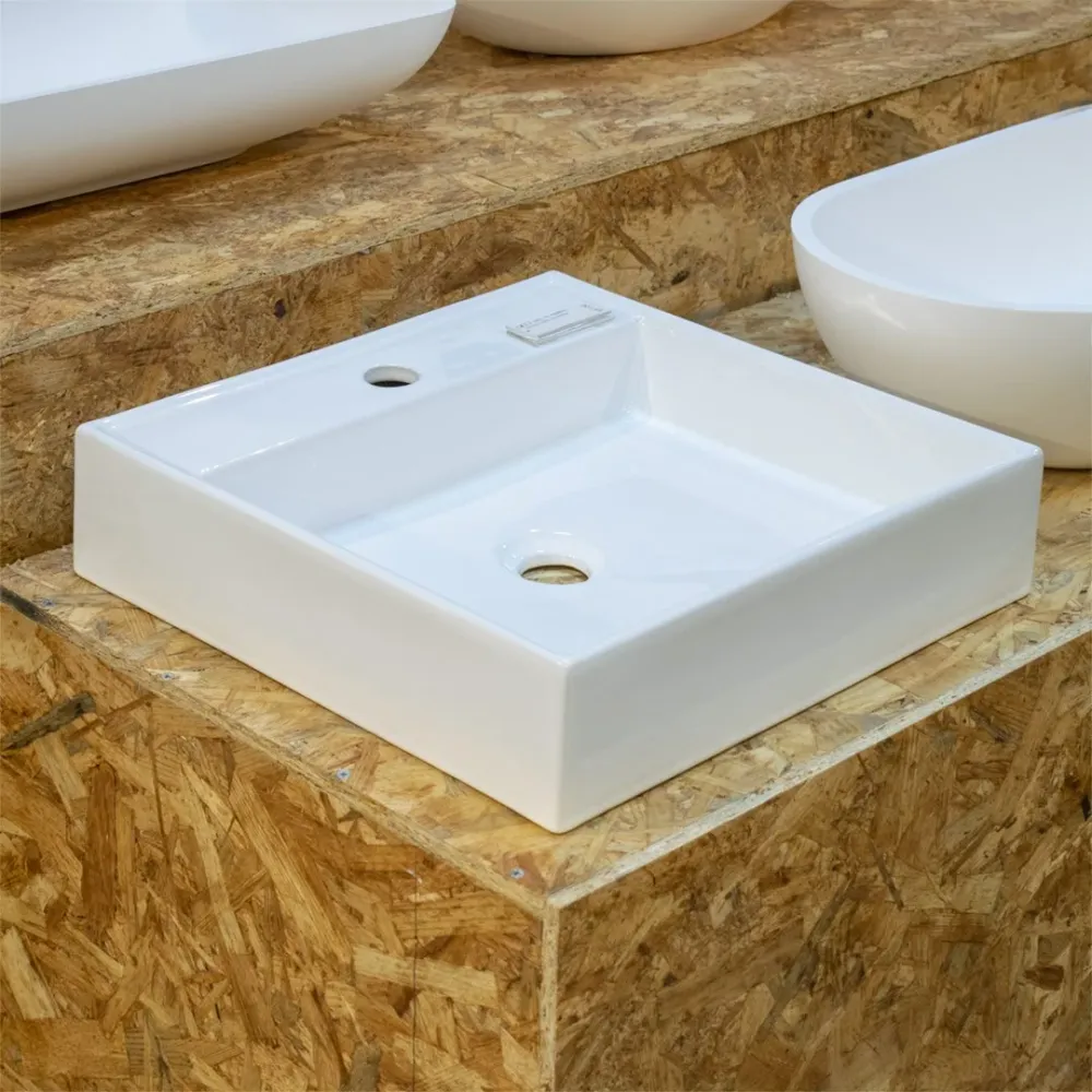 LAVAMANO CUADRADO BLANCO 44X44X10CM BBH, S.A.