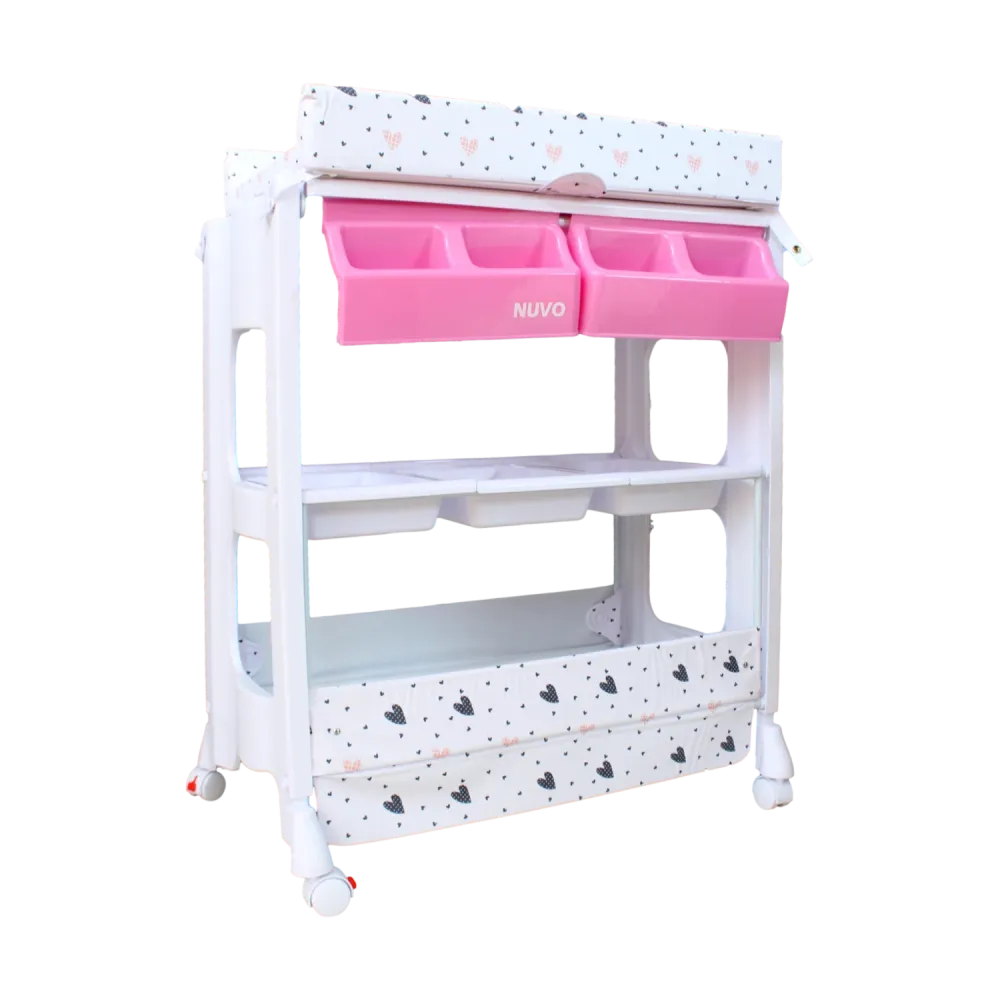 BAÑERA DE PIE CAMBIADOR TIN-103 BEBESITO CORAZÓN BEBESITOS