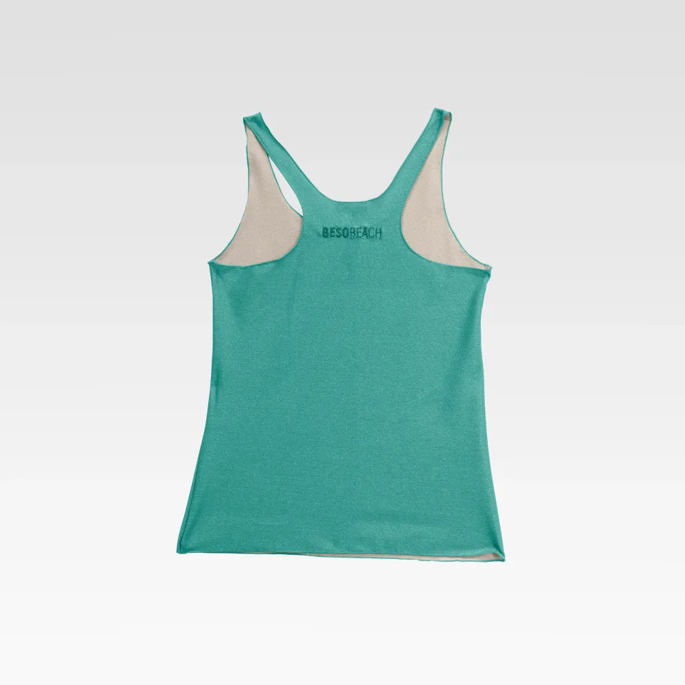 CAMISETA COLECCION PLAYA Azul Beso Shop