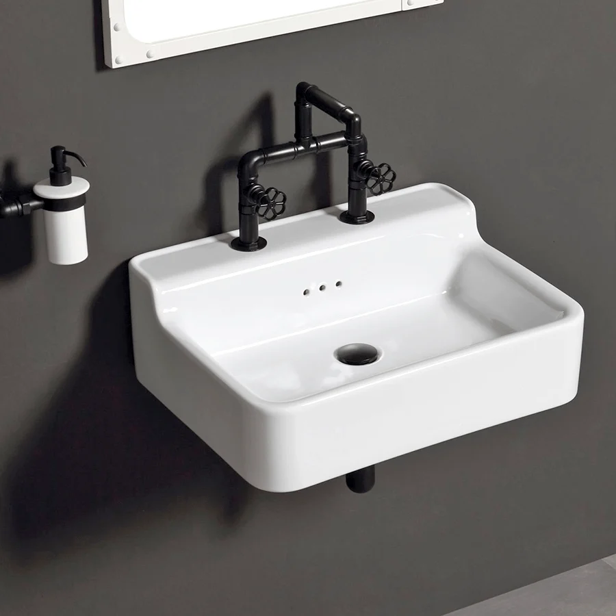 FREGADERO DE PARED Y MOSTRADOR DE CERÁMICA CLÁSICO BLEU PROVENCE
