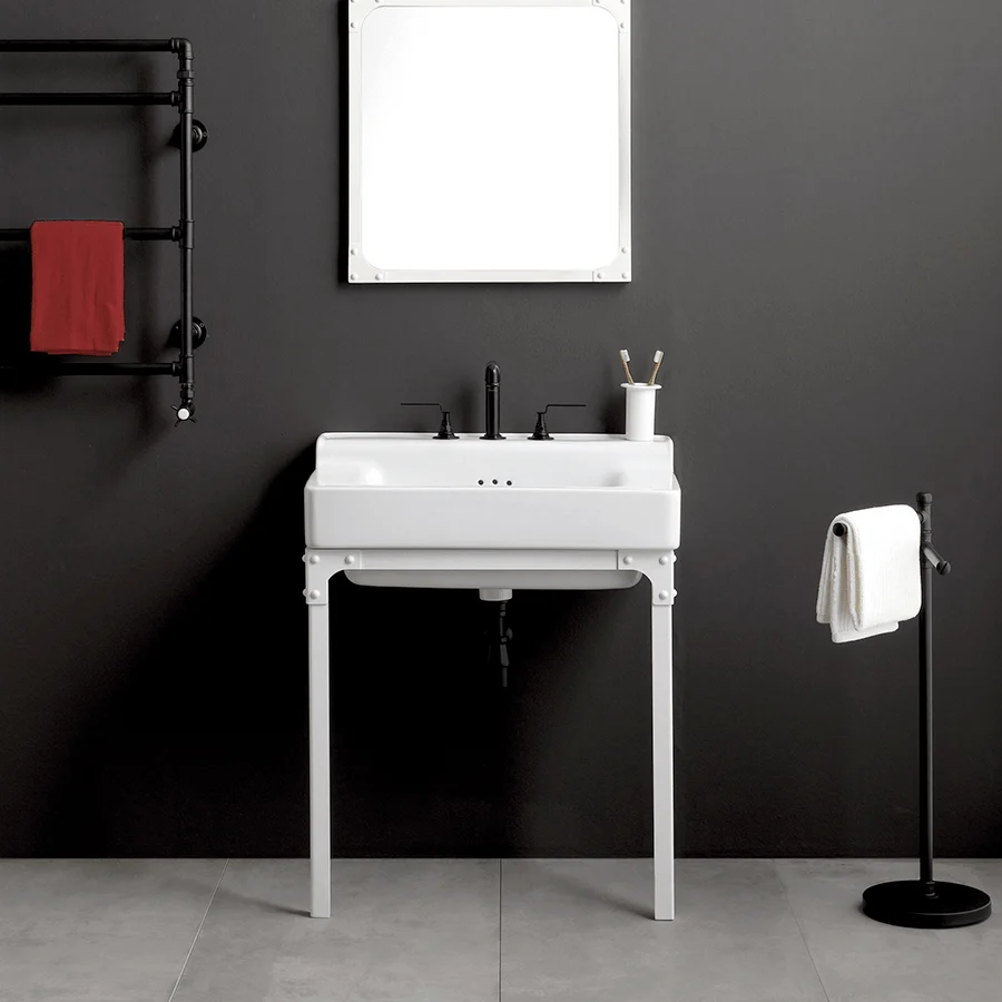 FREGADERO DE PARED Y MOSTRADOR DE CERÁMICA INDUSTRIALIS PEQUEÑO BLEU PROVENCE