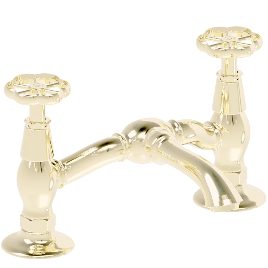 GRIFOS FLOR DE PUENTE DOBLE MONTADO EN SUPERFICIE BLEU PROVENCE
