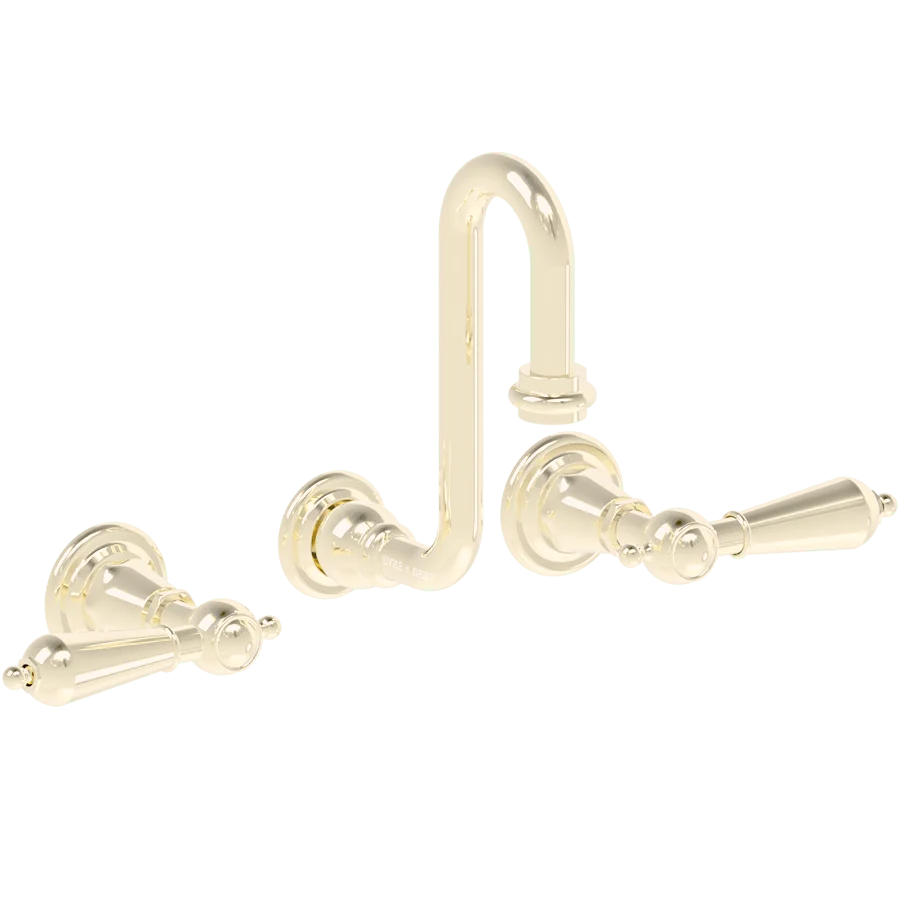 GRIFOS DE MANIJA CON PICO DE CISNE PARA MONTAR EN LA PARED BLEU PROVENCE