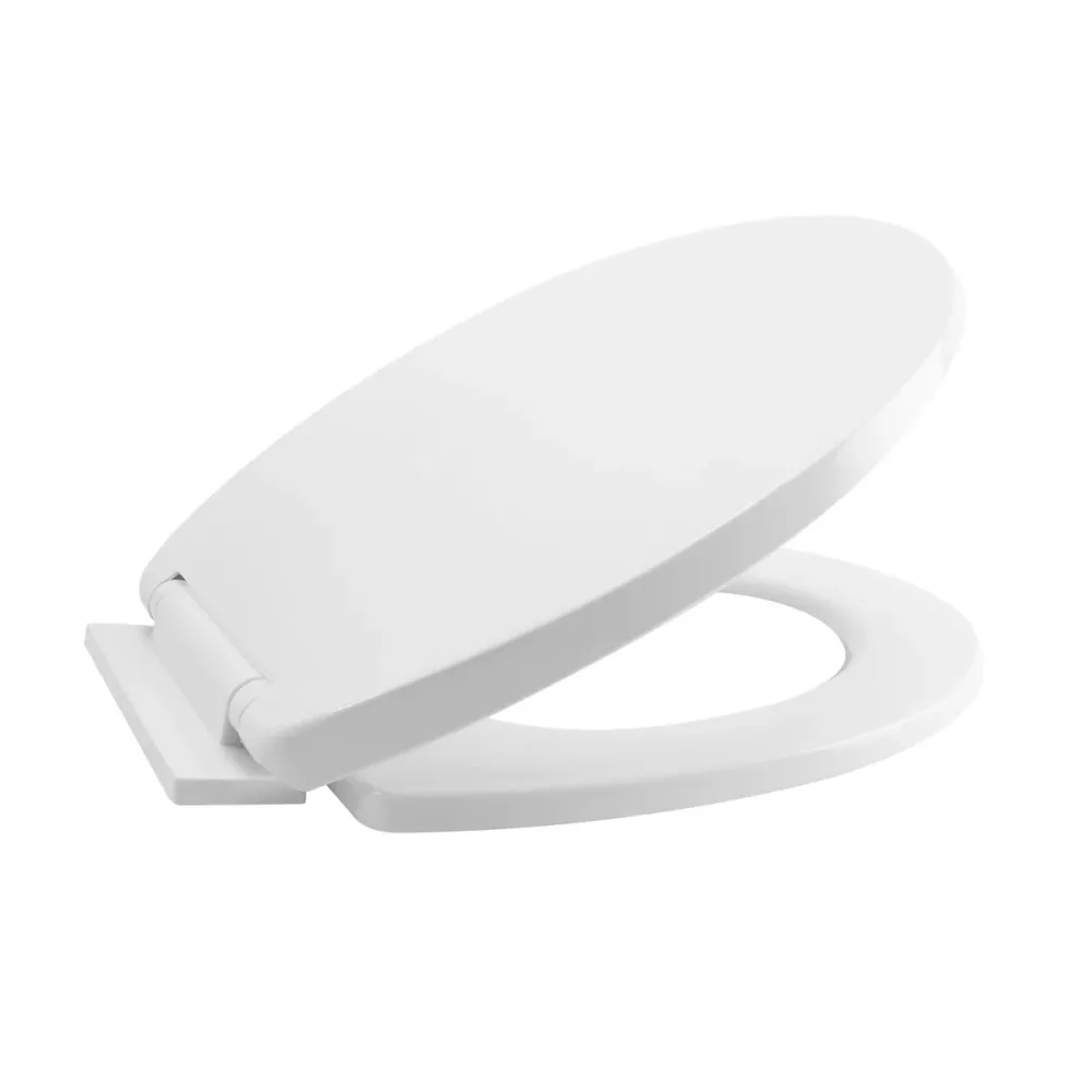 Asiento sanitario redondo de caída lenta blanco marca Boccherini