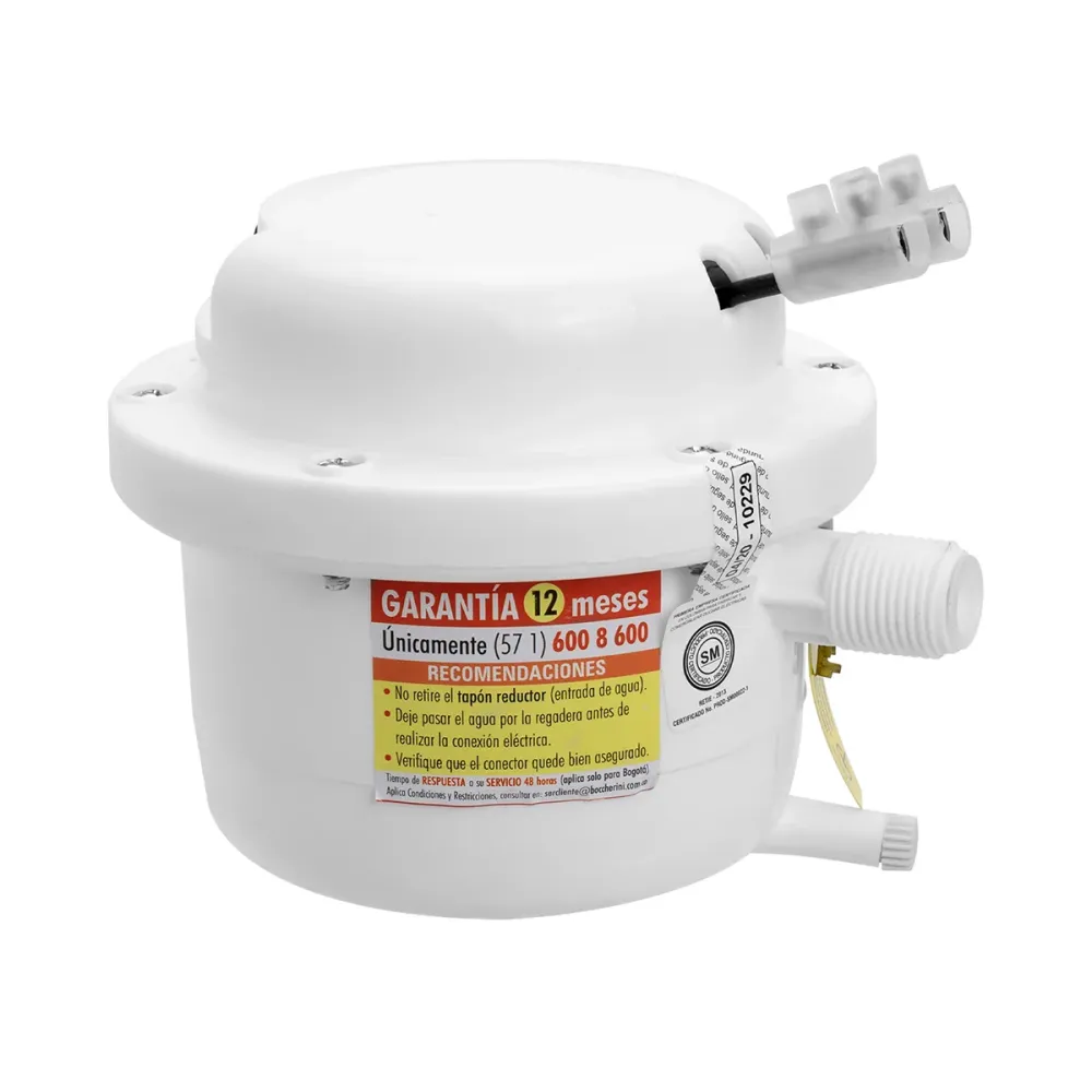 Ducha eléctrica Fusión blanca 110V marca Boccherini