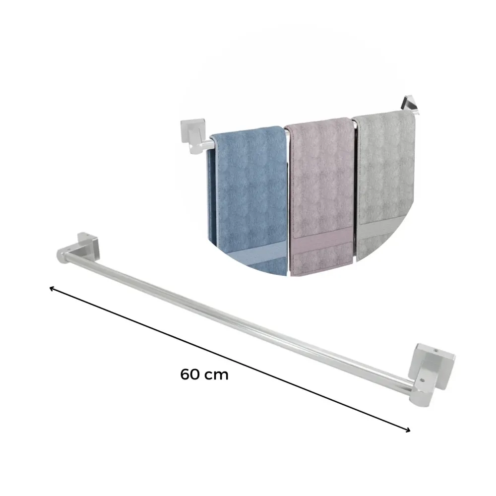 Toallero de Barra en Aluminio de Alta Calidad - 60 cm BOCCHERINI