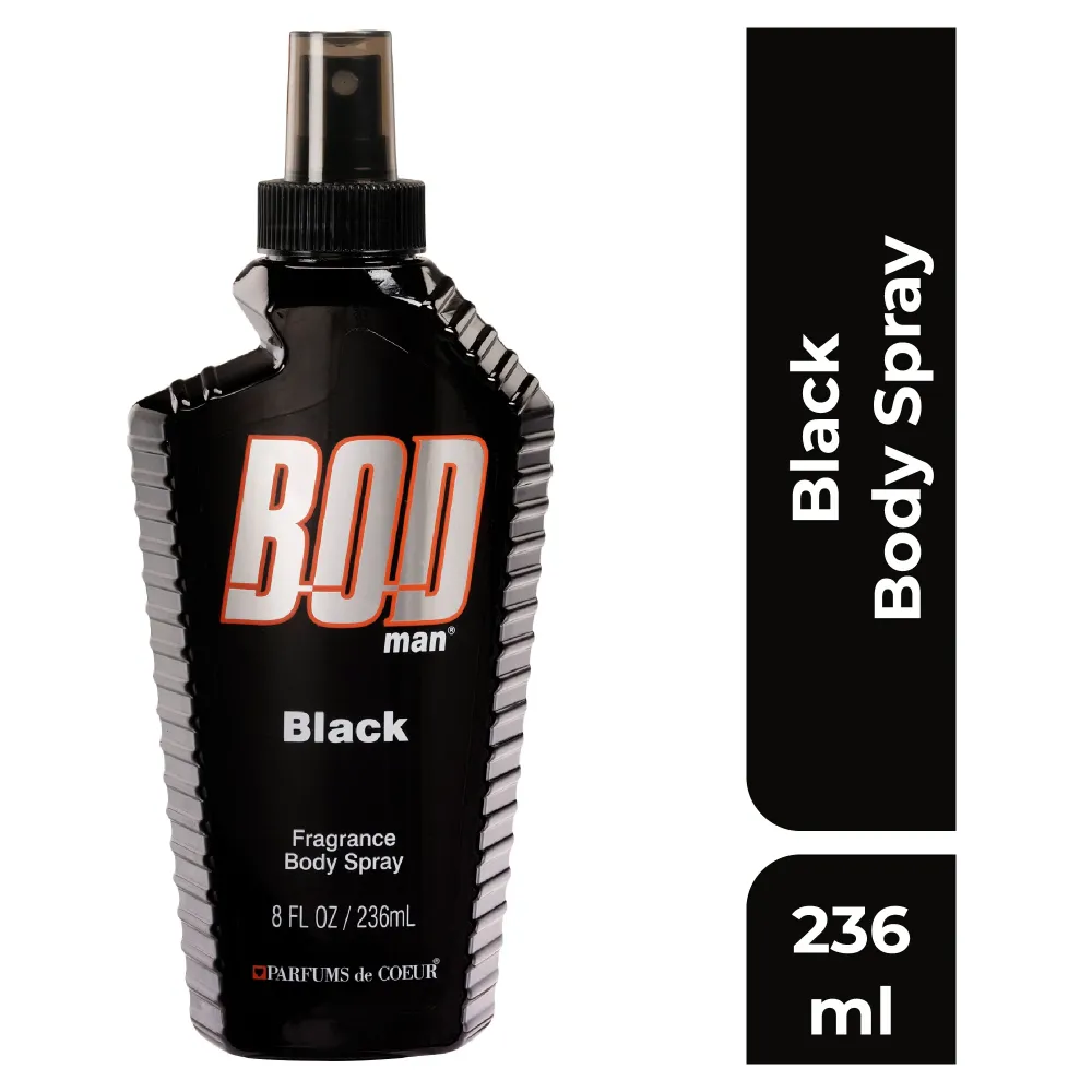 BODMAN, Black Body Spray 236ml