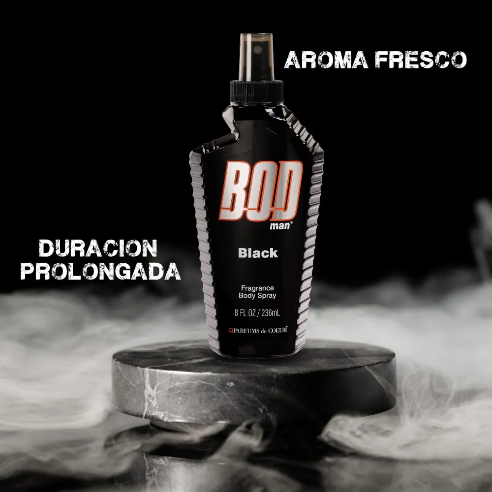 BODMAN, Black Body Spray 236ml