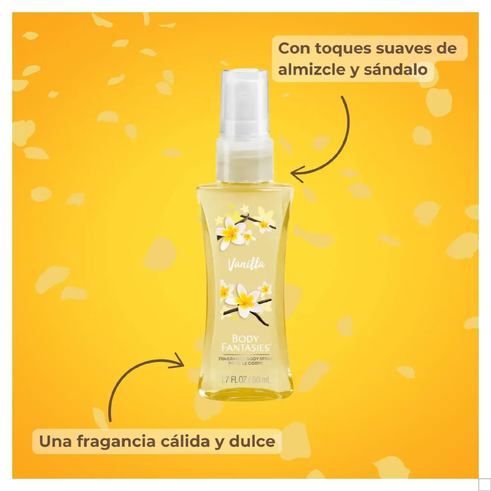 Body Fantasies, Fragancia en Spray Vainilla
