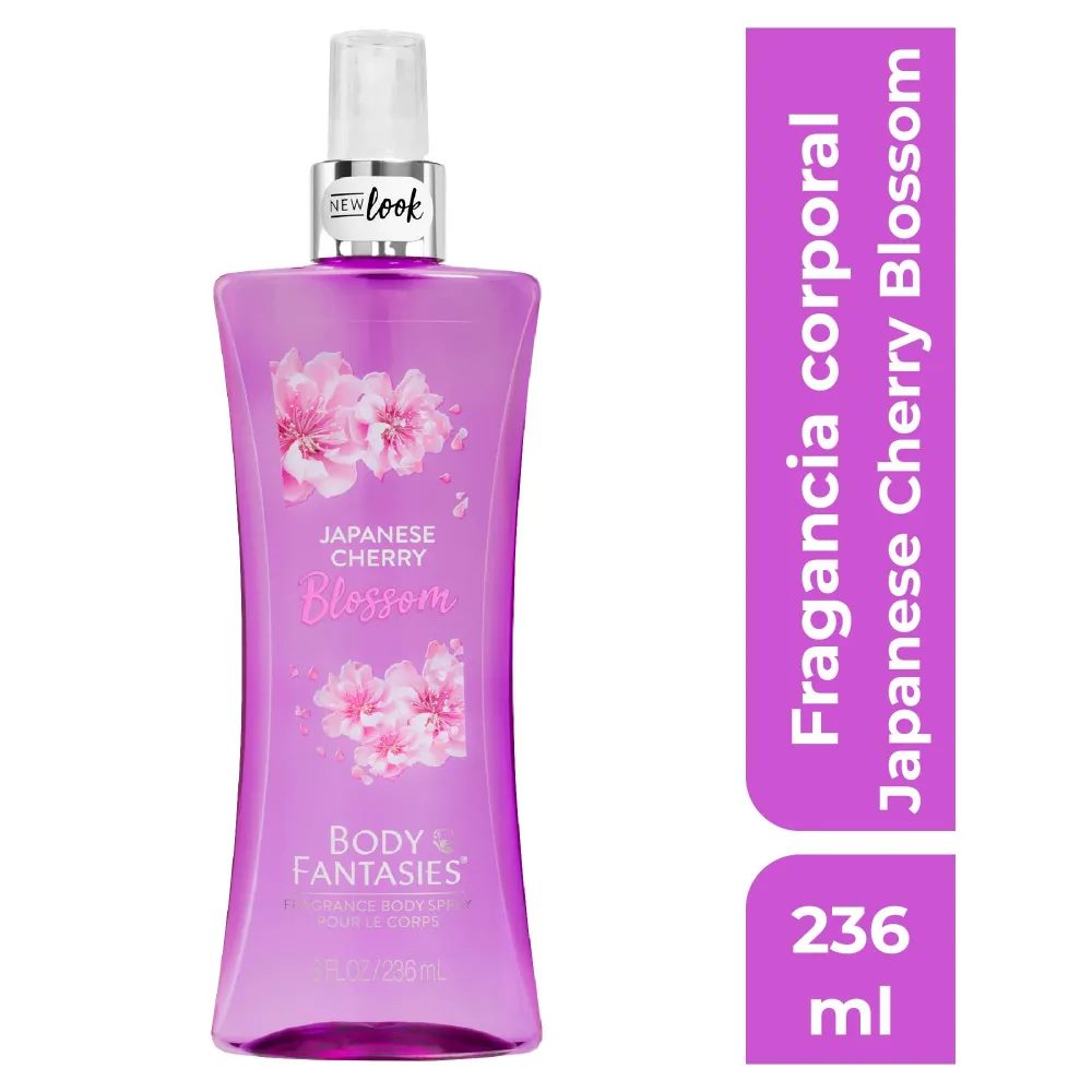 Body Fantasies, Japanese Cherry Blossom Fragancia Corporal en Spray , 236 ml