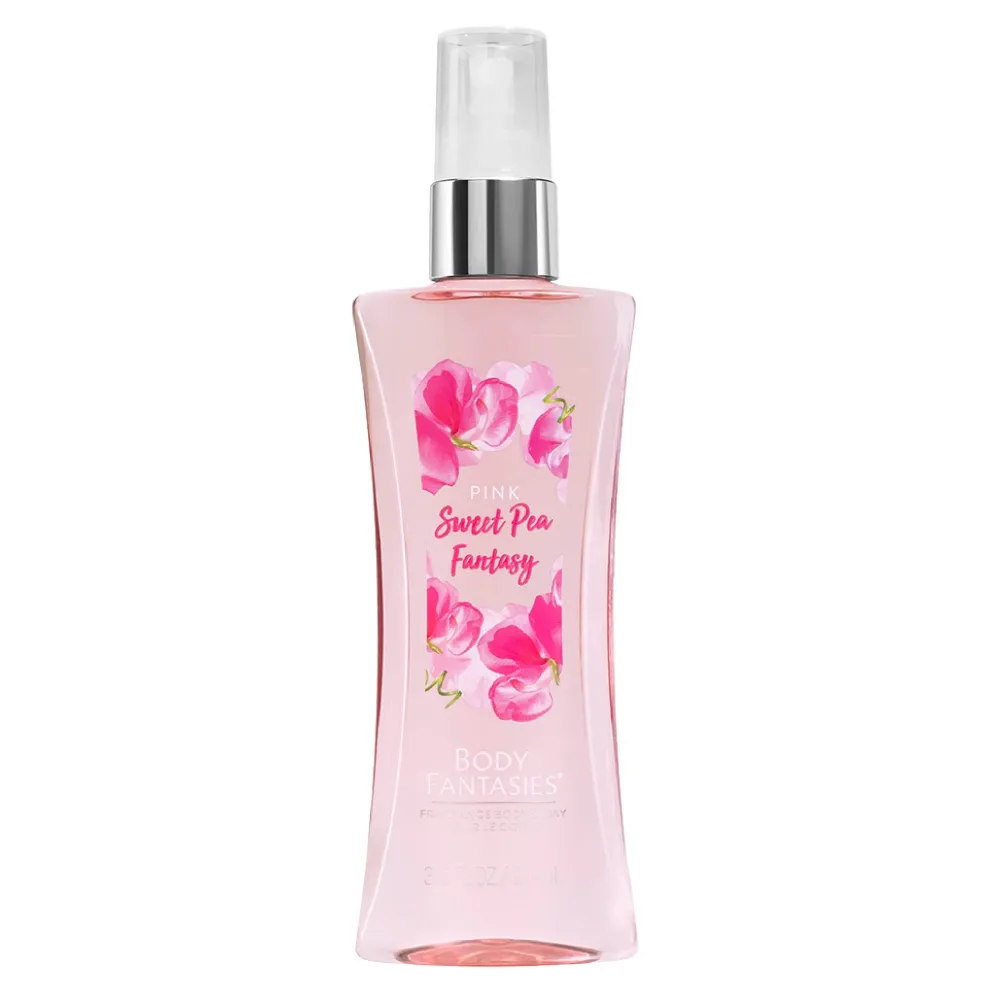 🌸 Body Fantasies, Pink Sweet Pea Fantasy Fragancia Corporal en Spray- 94ml