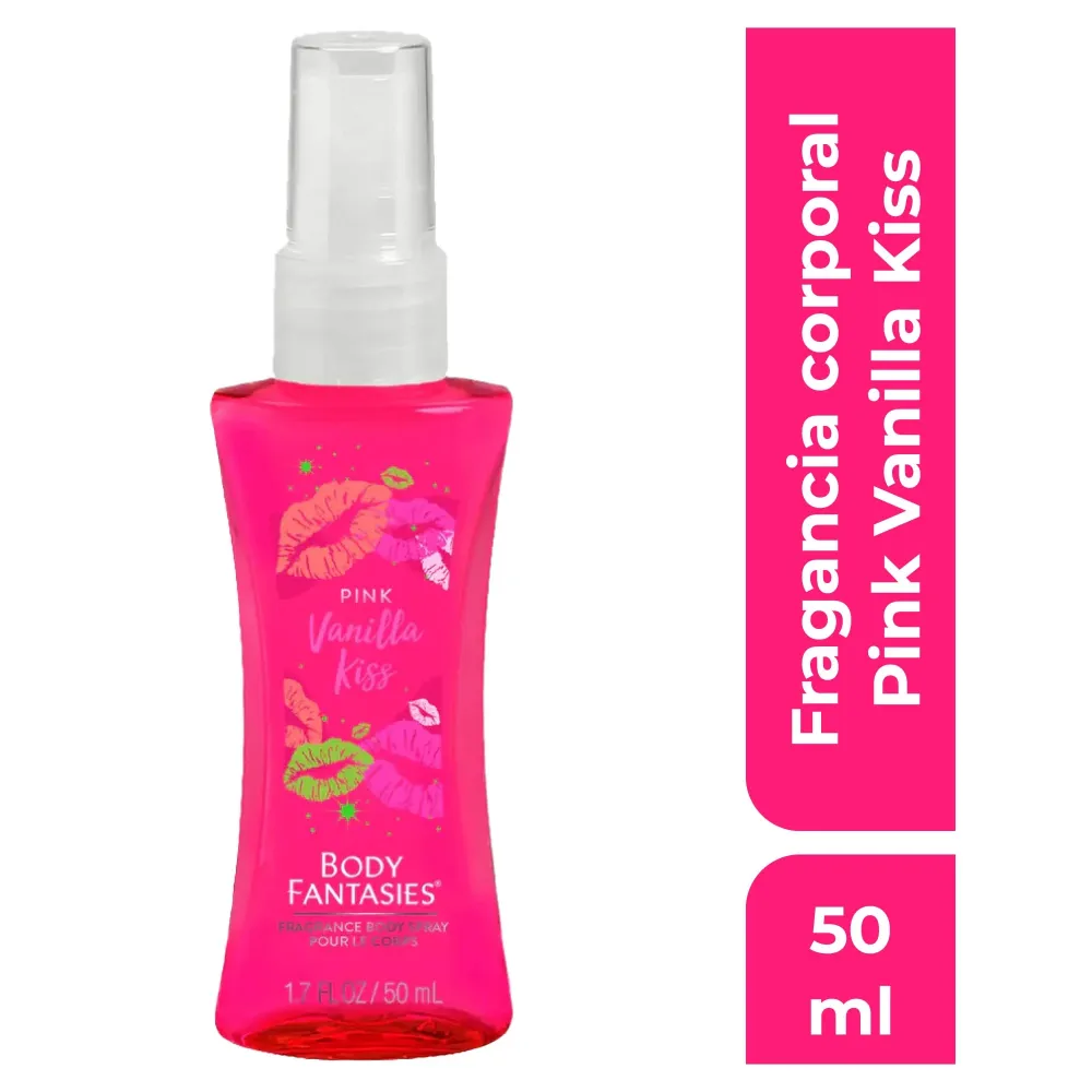 Body Fantasies Pink Vanilla Kiss Fragancia Corporal , 50 ml