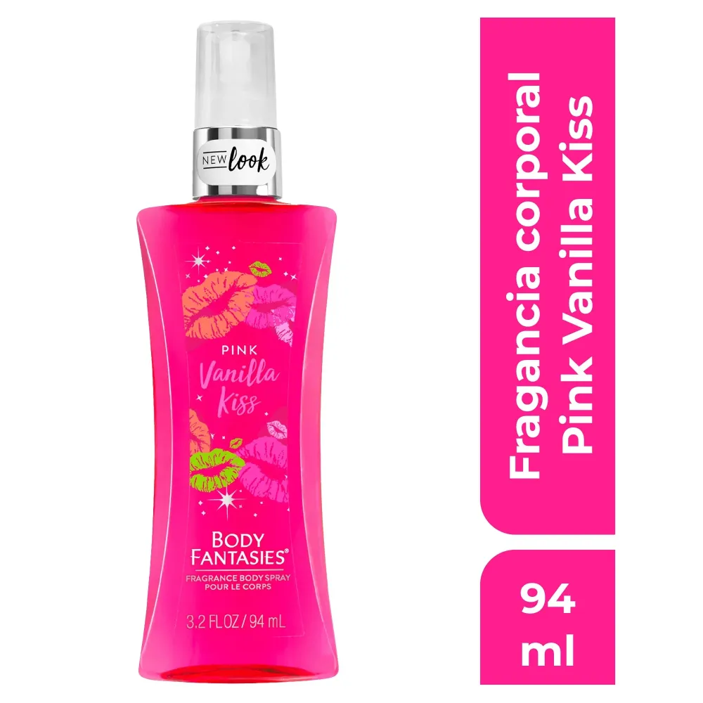 Body Fantasies, Pink Vanilla Kiss Fragancia Corporal en Spray - 94ml