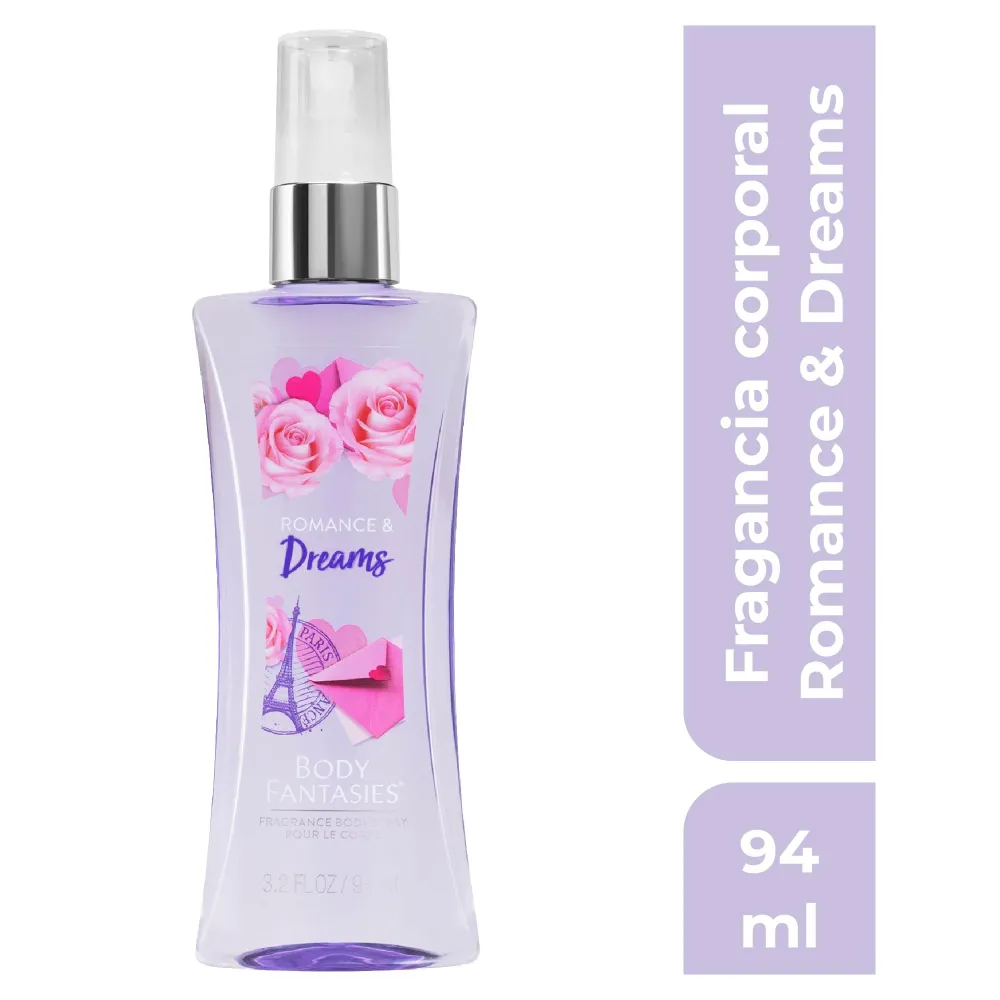 Body Fantasies, Romance And Dreams Fragancia Corporal en Spray, 94 ml
