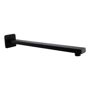 Brazo Para Regadera Cuadrado Negro