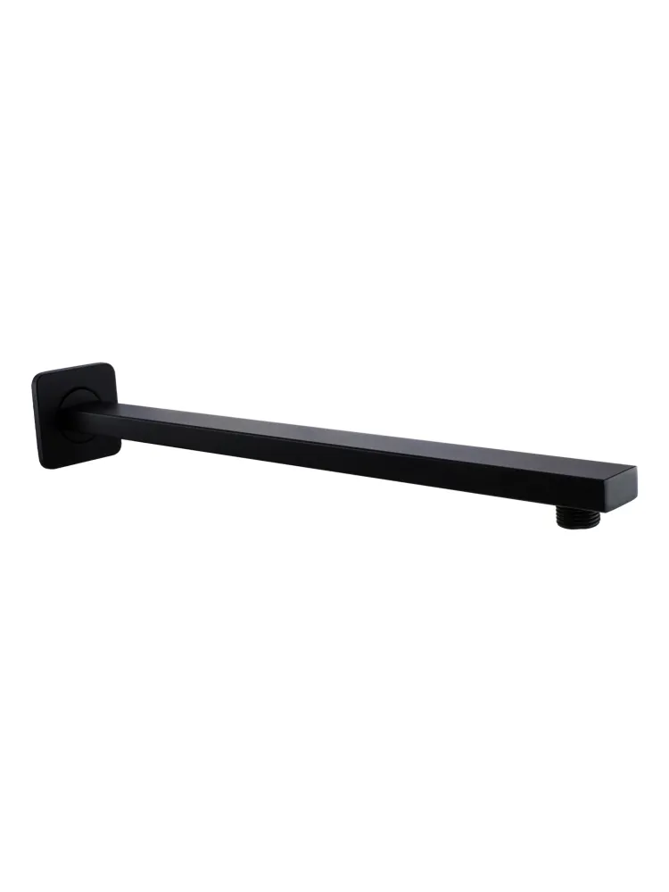 Brazo Para Regadera Cuadrado Negro