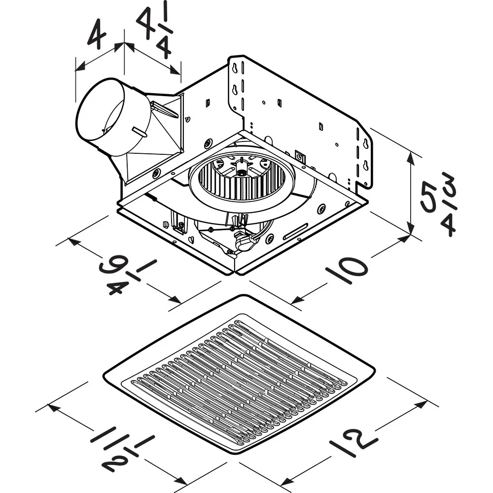 Extractor de Baño Broan - Modelos -80 y -110 A