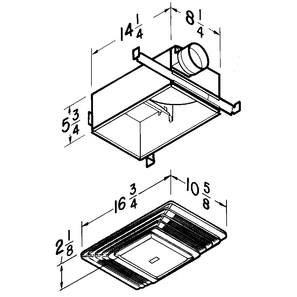 Extractor de Baño con Luz Broan - 657