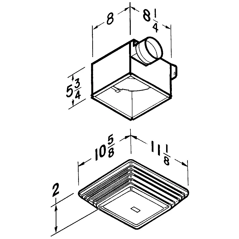 Extractor de Baño con Luz Broan - 678