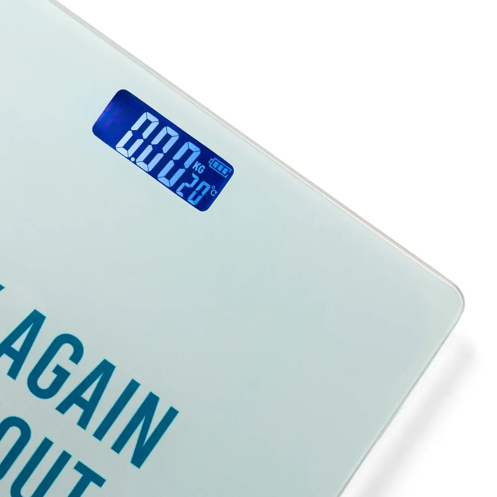 Báscula de baño “try again” Diseño Compacto