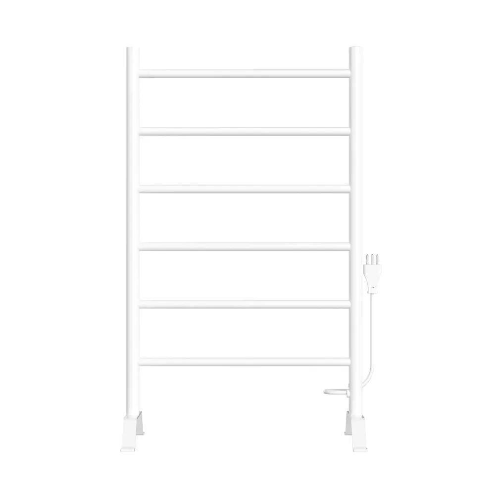 Calefactor Secador de Toallas Eléctrico para Baño 80W Pedestal 70x45 cm Vico Blanco