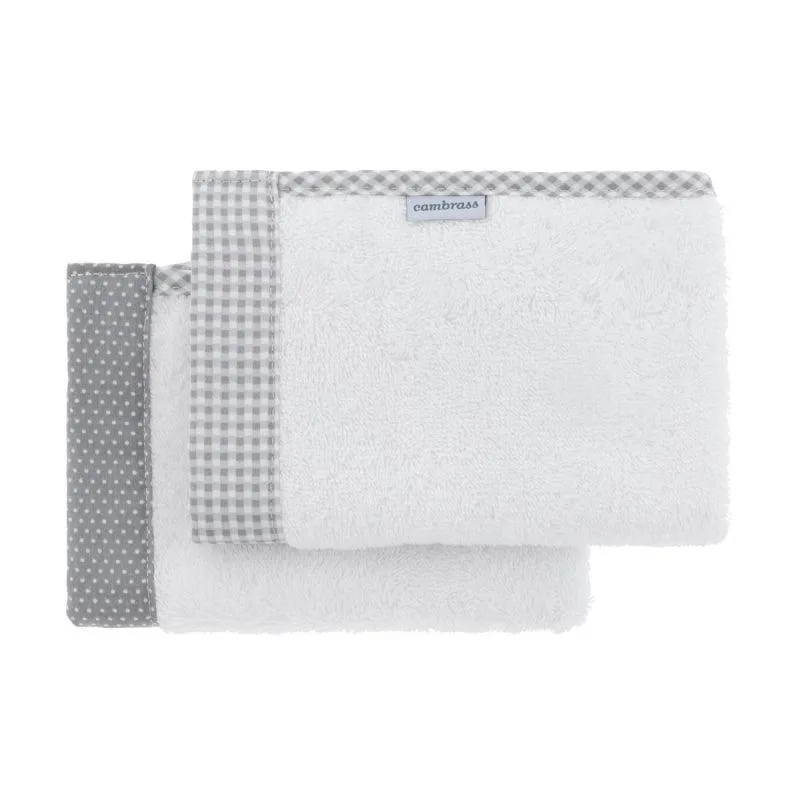Toallas Bebé Cambrass Vichy Gris