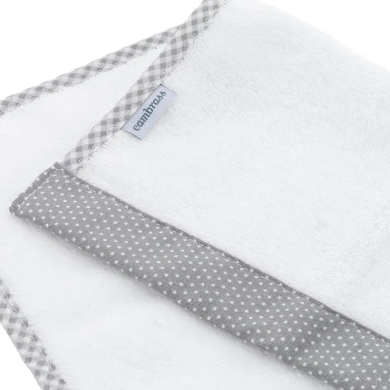 Toallas Bebé Cambrass Vichy Gris