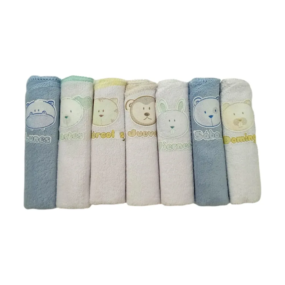 Set Toalla Facial Estam X7 Carrusel Nino