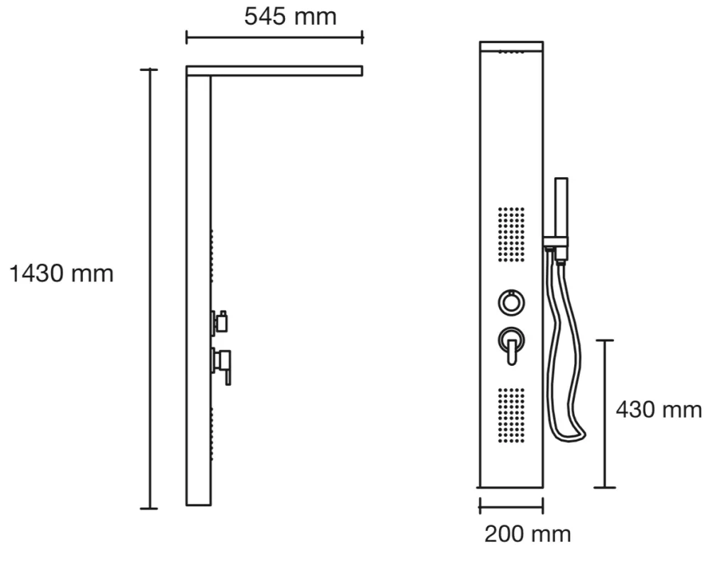 HIDRO DUCHAS MM BS-7017 CASTEL