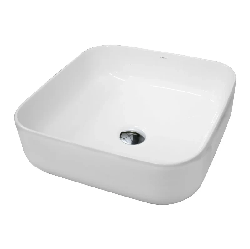 LAVABO CASTEL SAMOA CUADRADO BLANCO