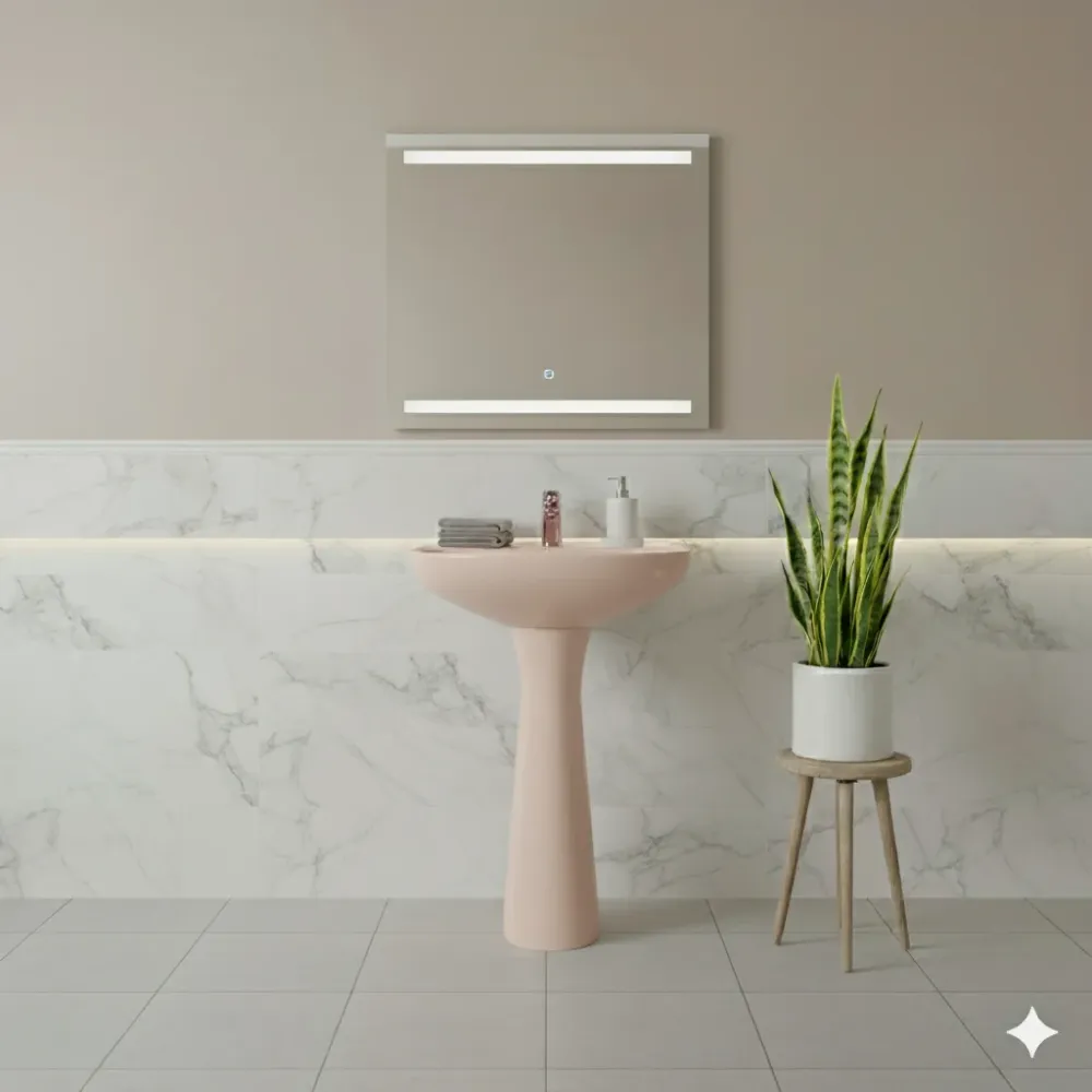 LAVABO CATO JAZMIN ROSA (Calidad única)*