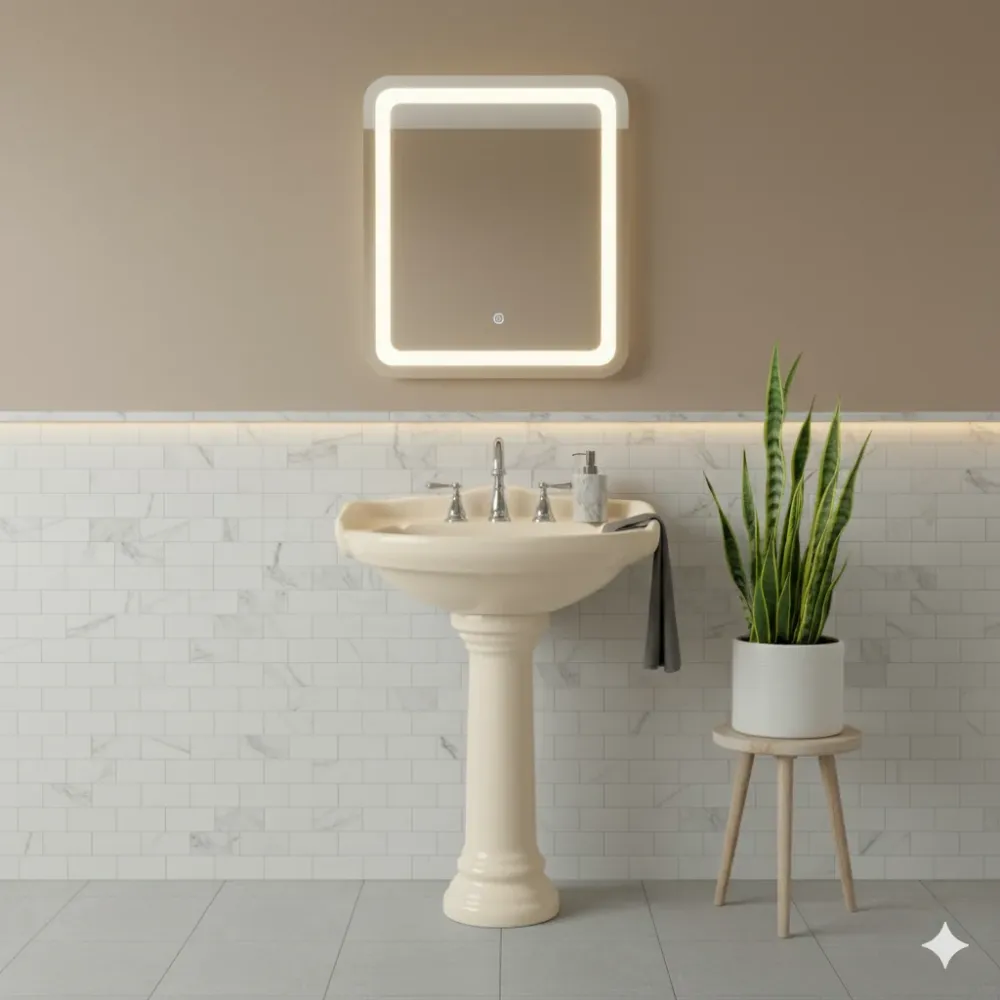 LAVABO CATO OXFORD MARMOLEADO BEIGE