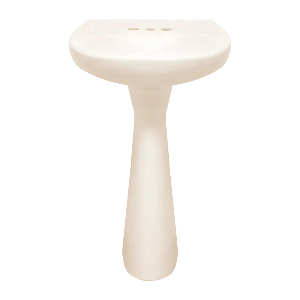 LAVABO Y PEDESTAL CATO JAZMIN MARFIL (Calidad única)*
