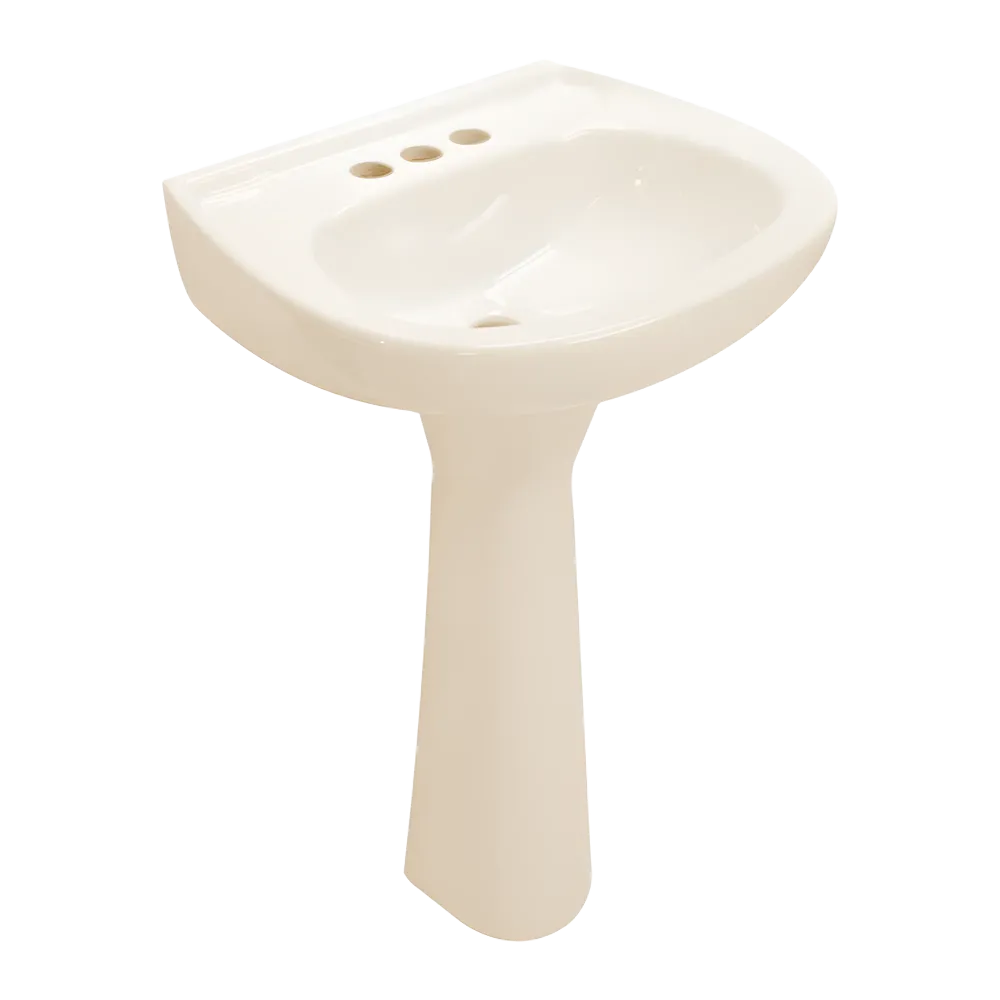LAVABO Y PEDESTAL CATO JAZMIN MARFIL (Calidad única)*