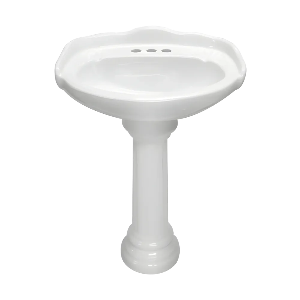 LAVABO Y PEDESTAL CATO OXFORD BLANCO