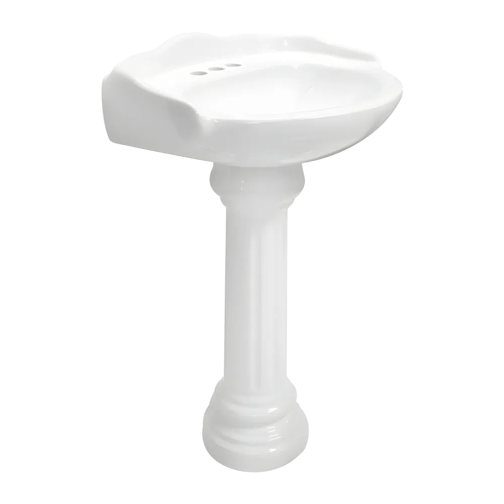 LAVABO Y PEDESTAL CATO OXFORD BLANCO