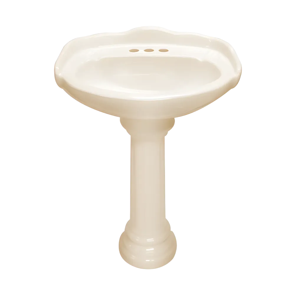 LAVABO Y PEDESTAL CATO OXFORD MARFIL