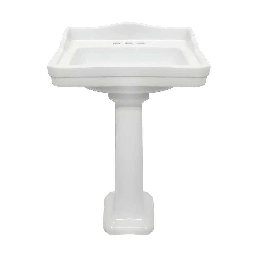 LAVABO Y PEDESTAL CATO ZURICH BLANCO CHICO