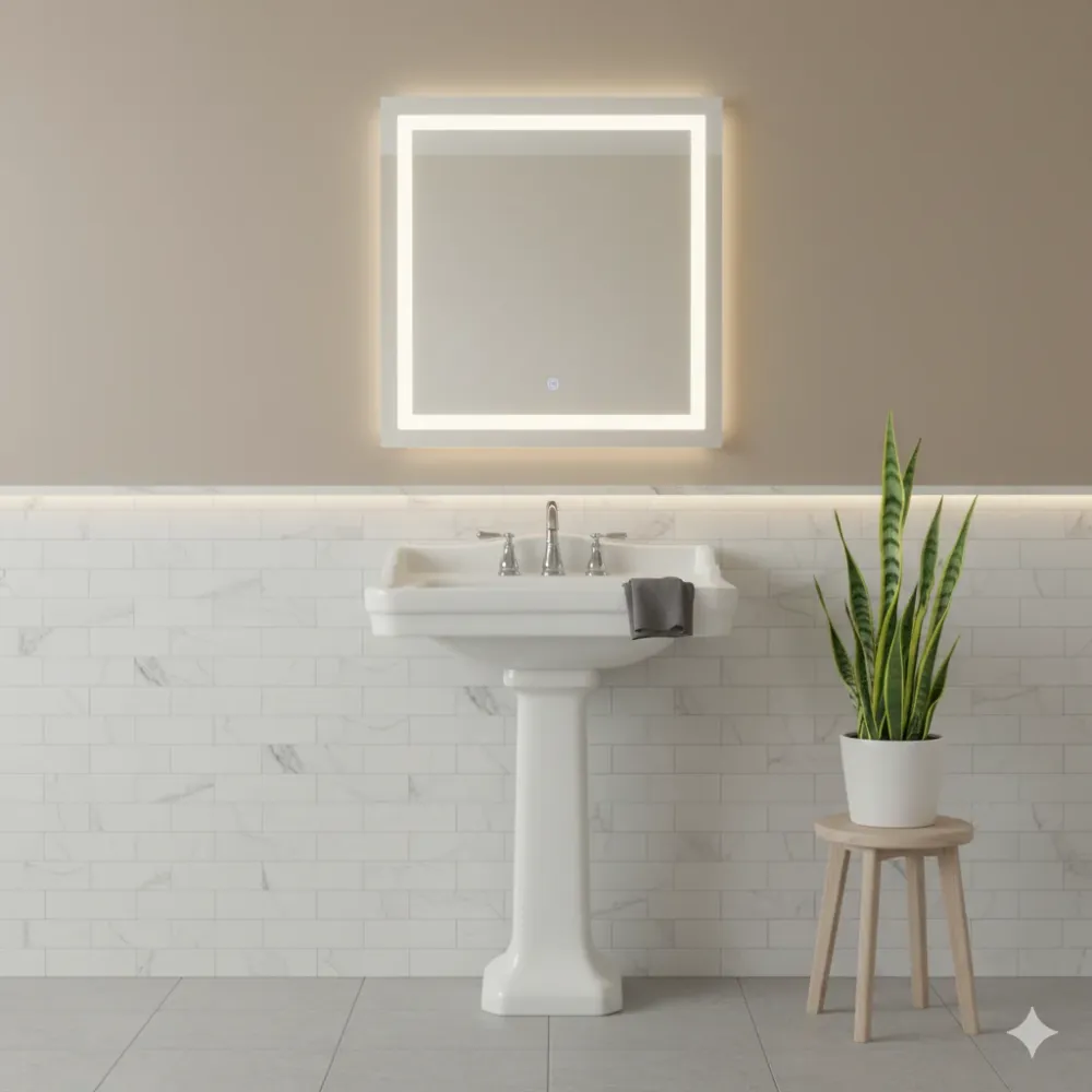 LAVABO Y PEDESTAL CATO ZURICH BLANCO CHICO