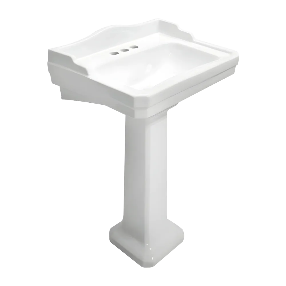 LAVABO Y PEDESTAL CATO ZURICH BLANCO CHICO