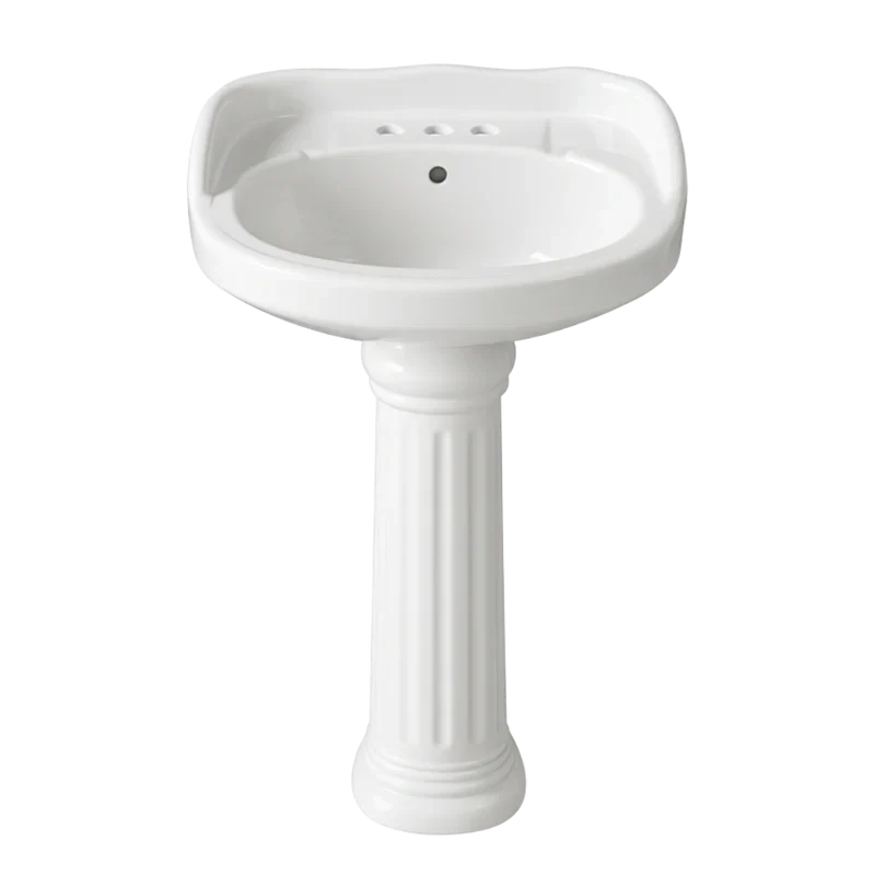 FUENTE Y PEDESTAL CERAMOSA ATENAS BLANCO (Calidad única)*