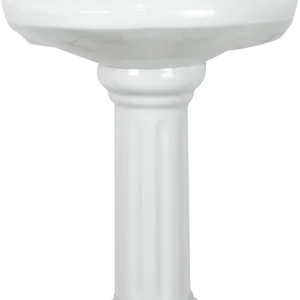 FUENTE Y PEDESTAL CERAMOSA ROMANO BLANCA (Calidad única)*