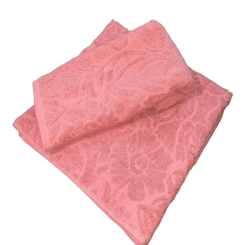 Set 2 Toallas Jacquard 500g Weave Rosa Chantilly